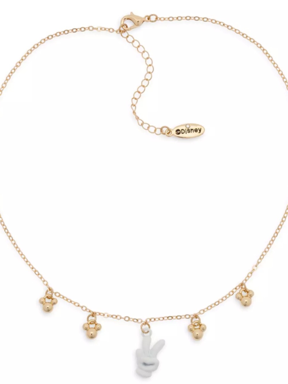 Disney Parks Mickey Peace Sign Necklace